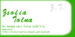 zsofia tolna business card